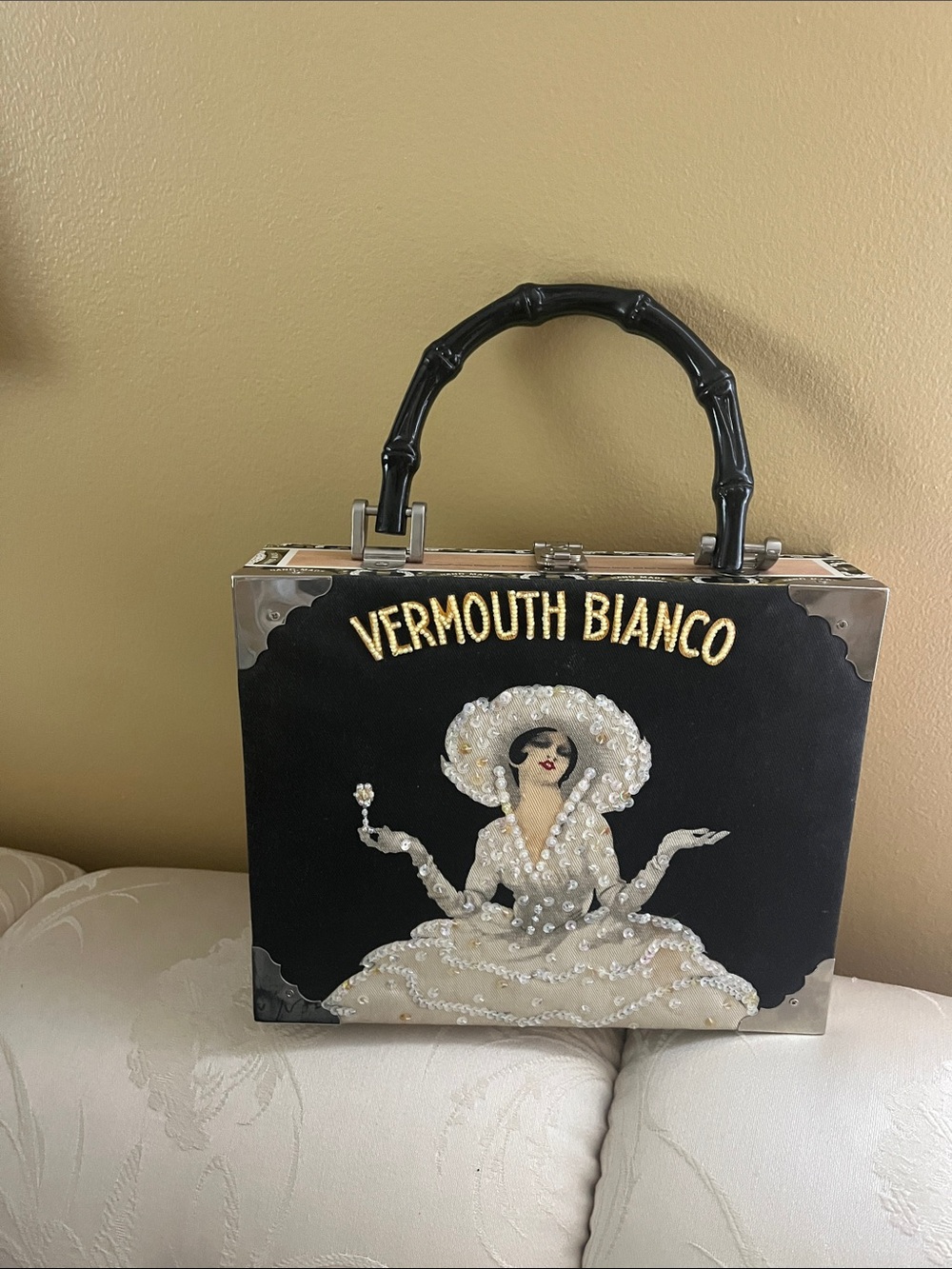 Unique Cigar Box Embellished handbag